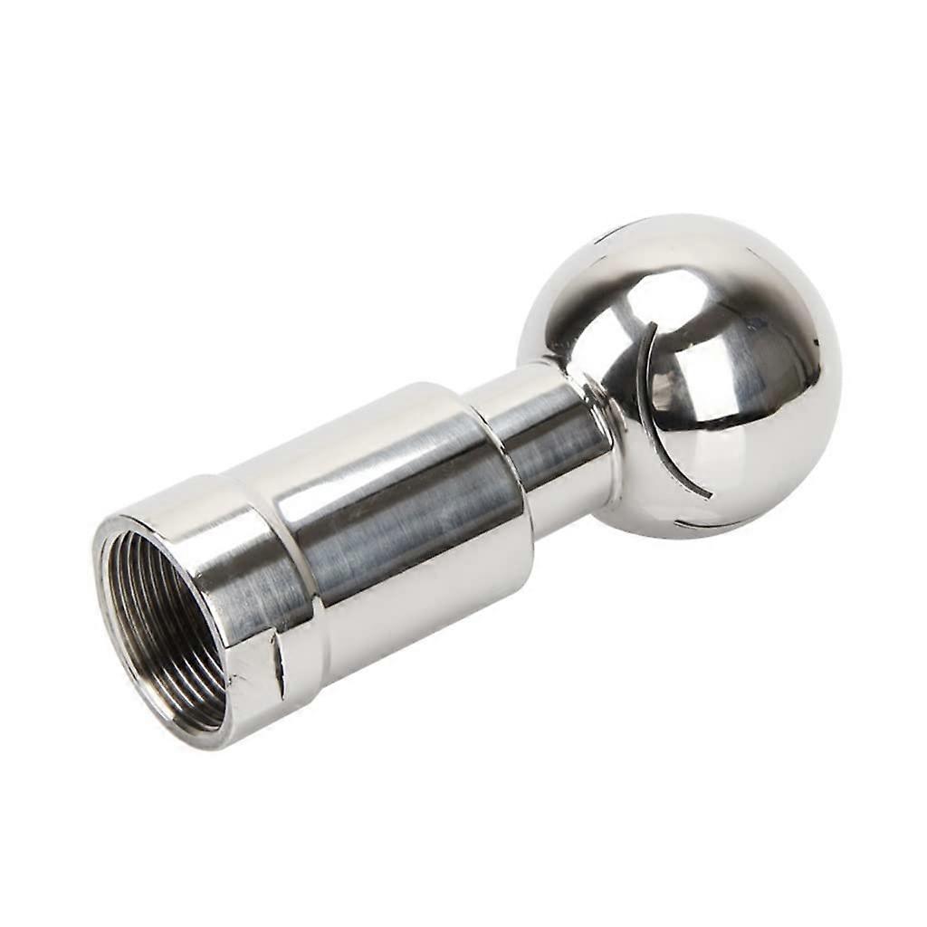 304 Stainless Steel Rotary Spray Ball 2in for Tank Cleaning, 360° CIP Sanitary Wide Coverage