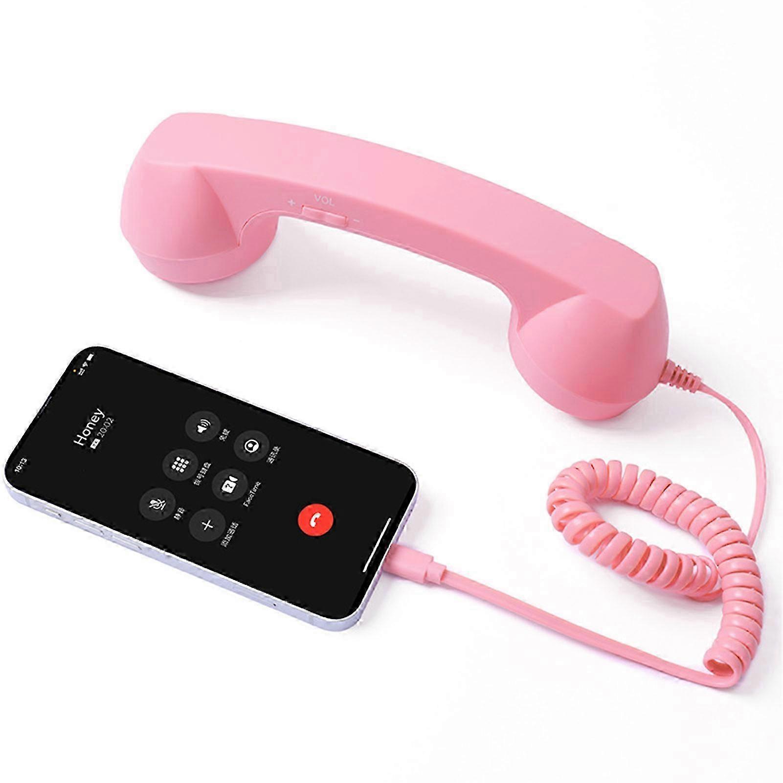 USB-C Retro Phone Handset for iPhone & Android - Comfortable Call with Radiation-Proof Tech