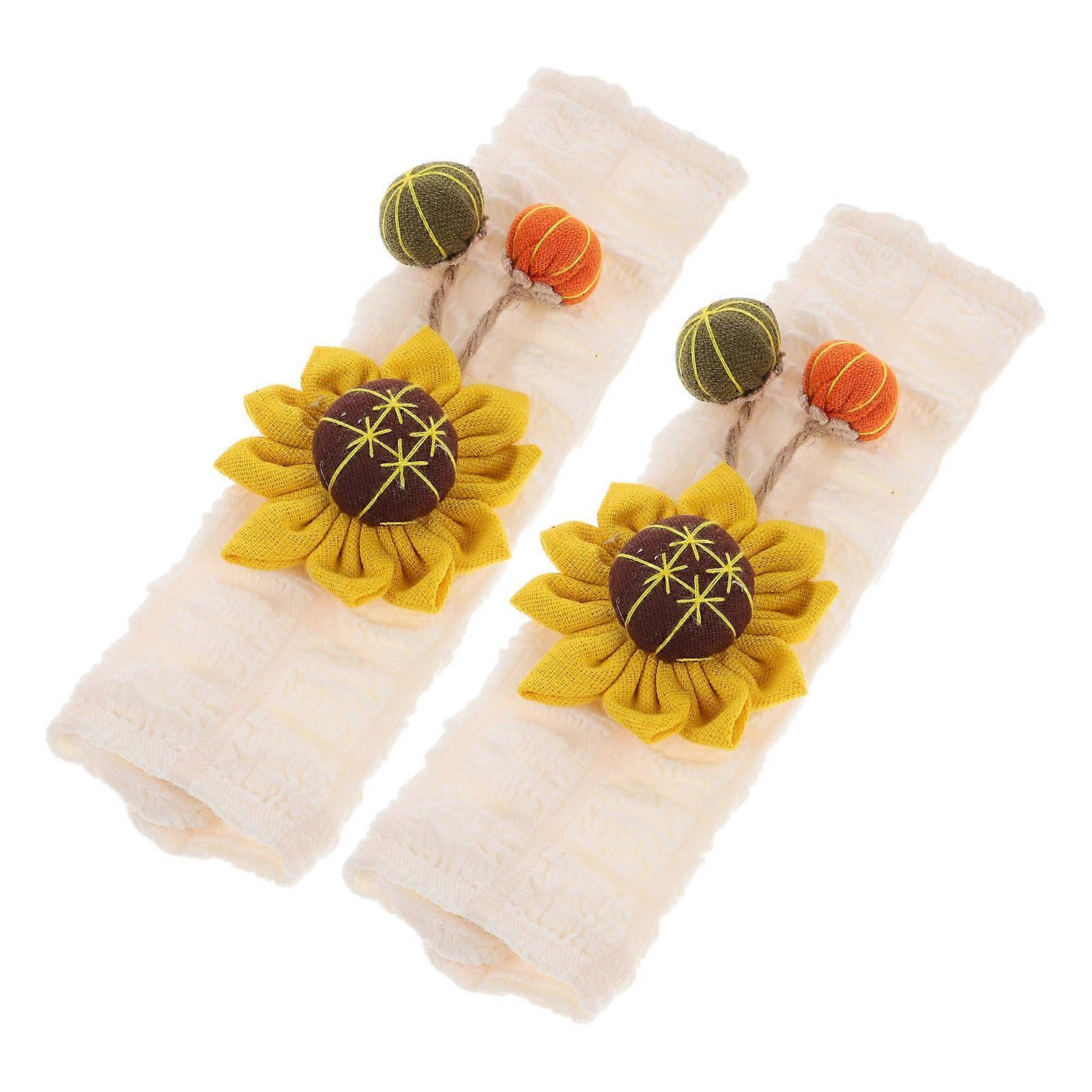 Sunflower Cover for Daily Use 1Pair Multi Cloth Material