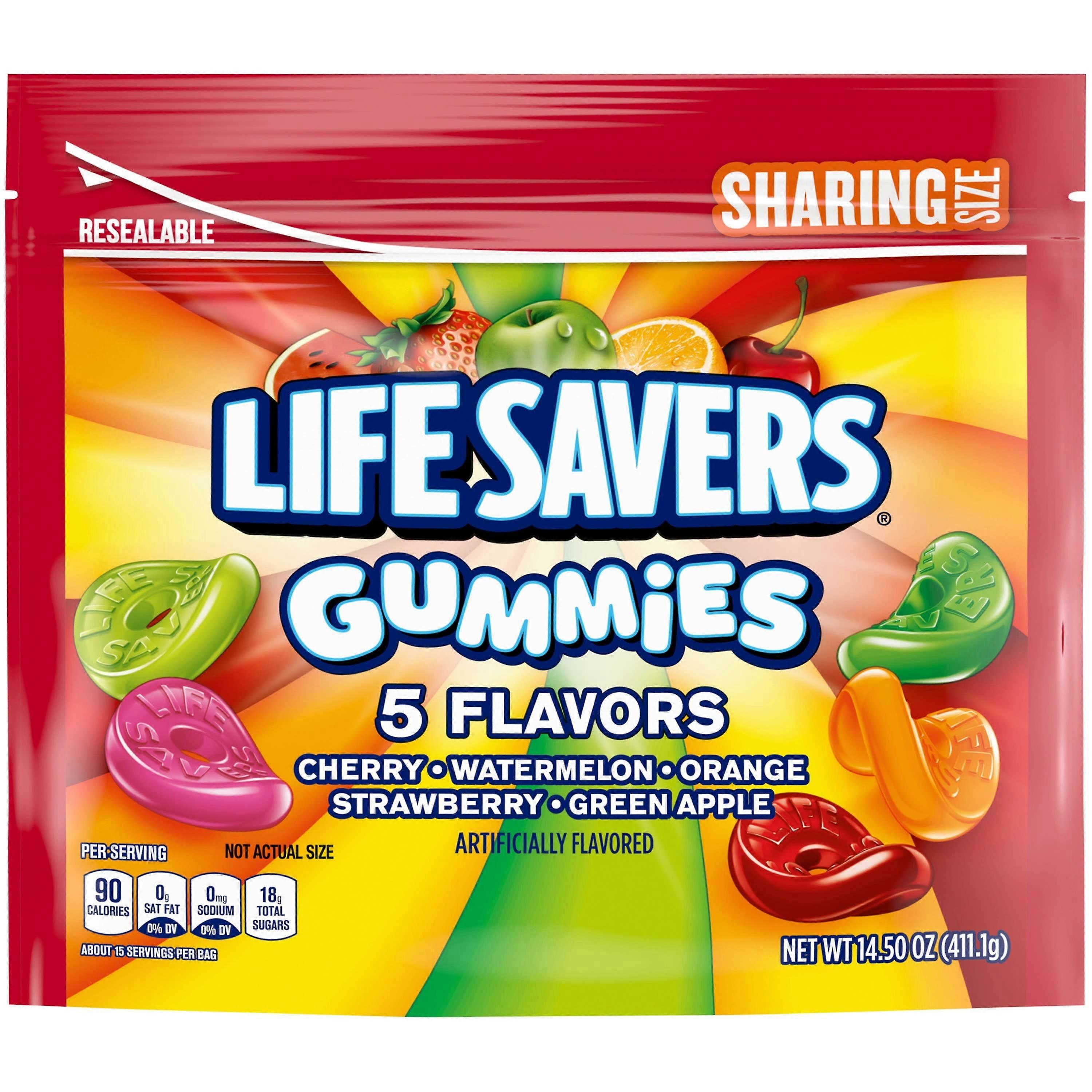 Life Savers Gummy Candy τσάντα, 5 γεύσεις, κοινή χρήση, 14.5 ουγκιά