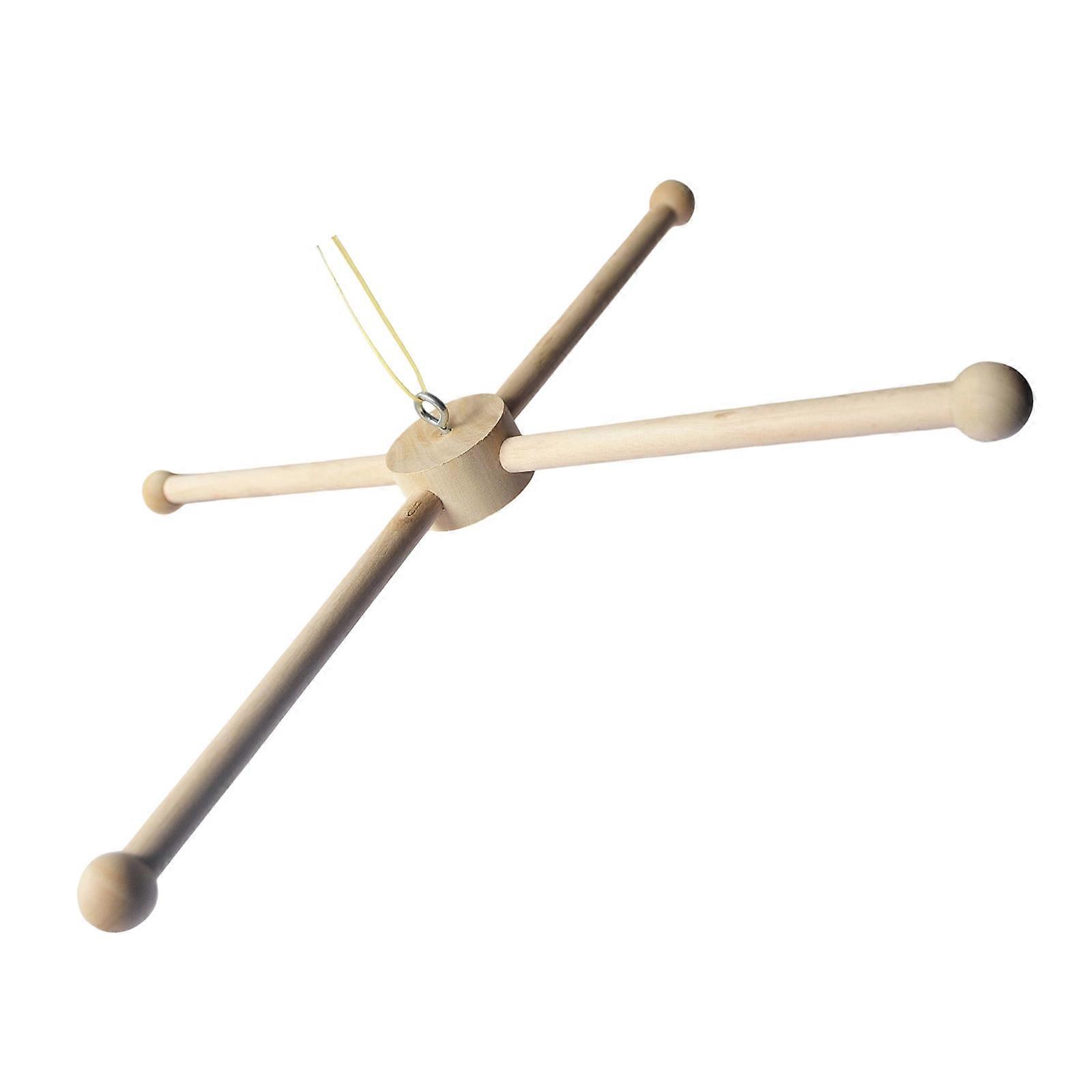 Sturdy Wooden Crib Mobile Hanger Frame Secure Base Design Natural Nontoxic Nursery Decors For Newborns And Infants Multicolor