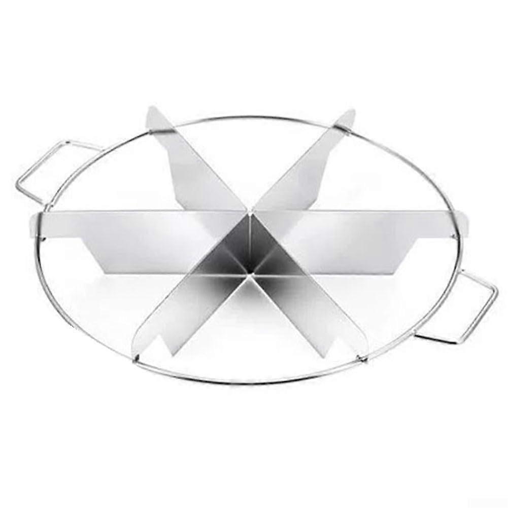Stainless Steel Cake and Pizza Cutter with 6 Section Division for Baking and Kitchen Use