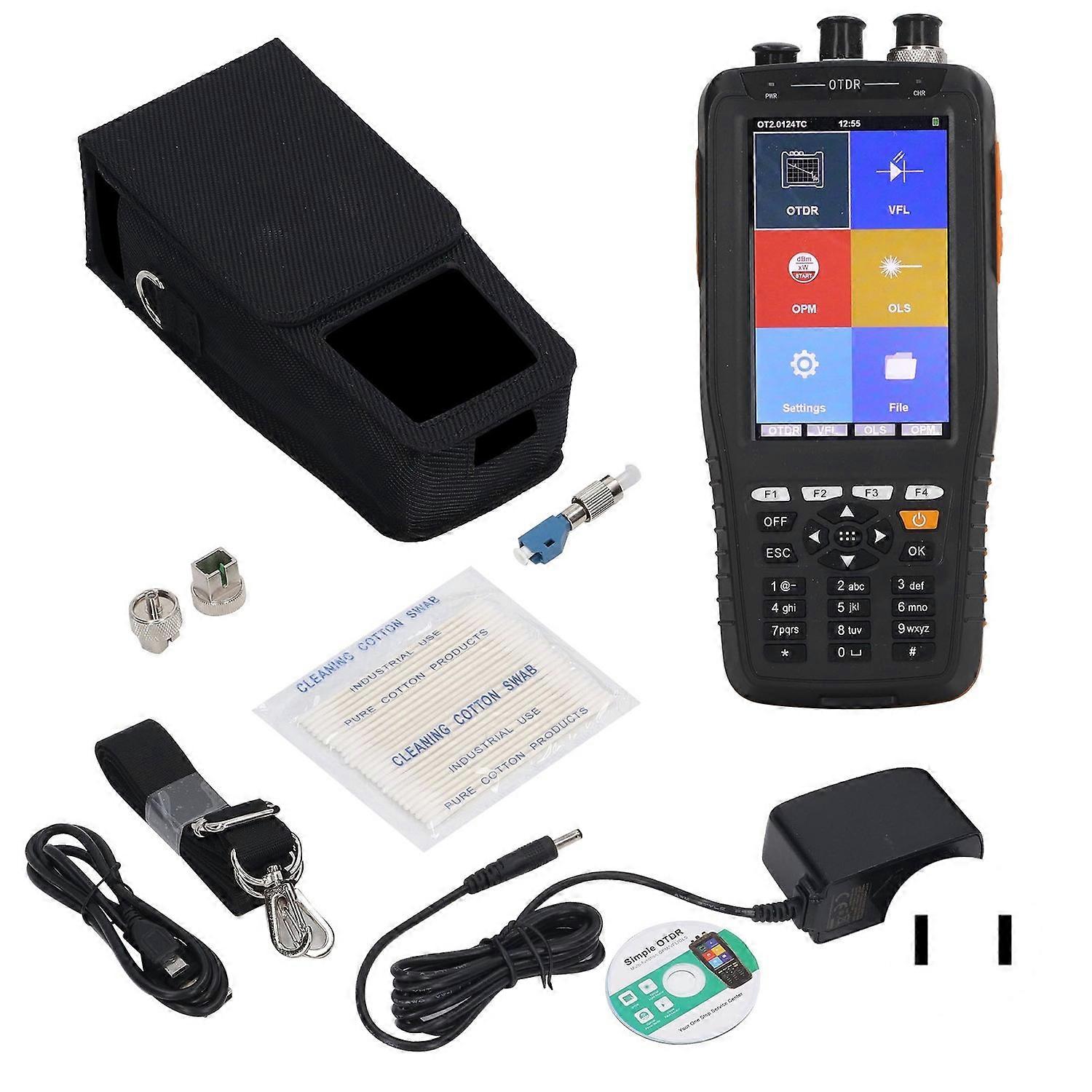 Optical Time Domain Reflectometer OTDR 4 in 1 Fiber Optical Power Meter Portable Optic Tester 100‑24