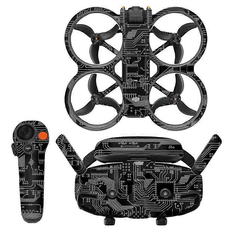 Drone Sticker for DJI Avata 2, Colorful Skin Set Compatible with Goggles 3, Waterproof Remote Controller Wrap
