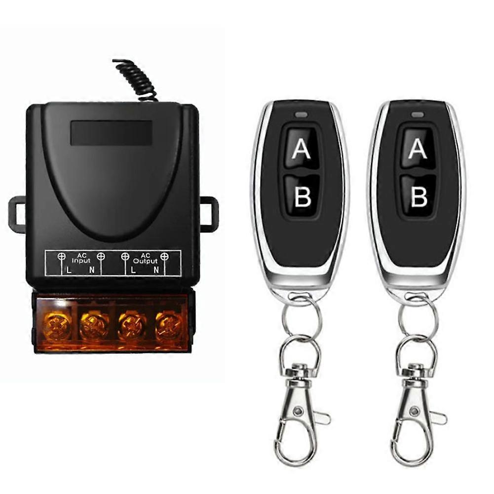 30A AC 220V 1CH 433MHz Wireless Remote Control Switch RF Relay Receiver + Off/on Transmitter for Electric Appliance Lamp