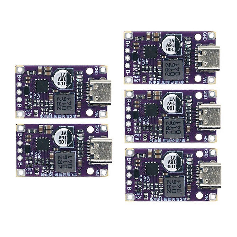 5PCS Type-C USB 2S Lithium Battery Charger Module Lithium Battery Pack Charging Board Quick Charge 3.7V Polymer for UAV