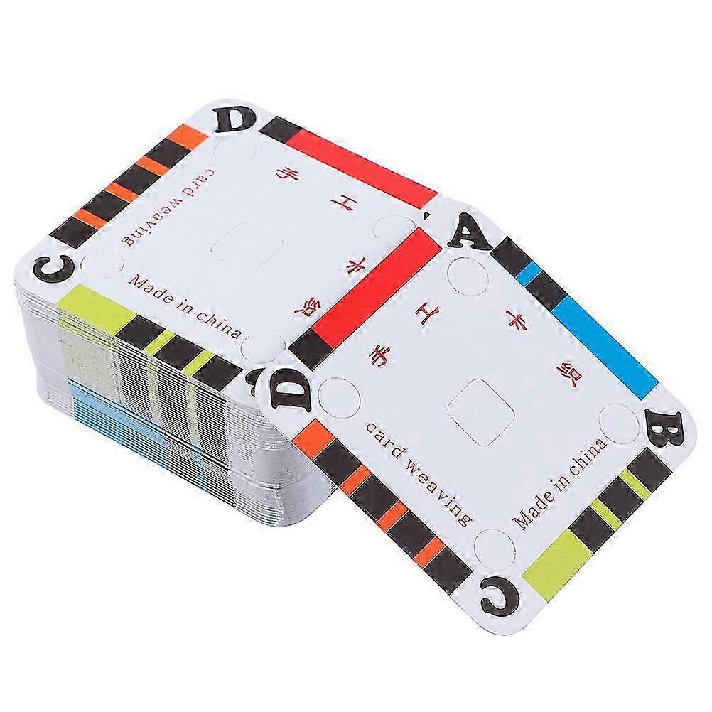 150pcs Cardboard Weaving Loom for Handmade DIY Tablet Weaving