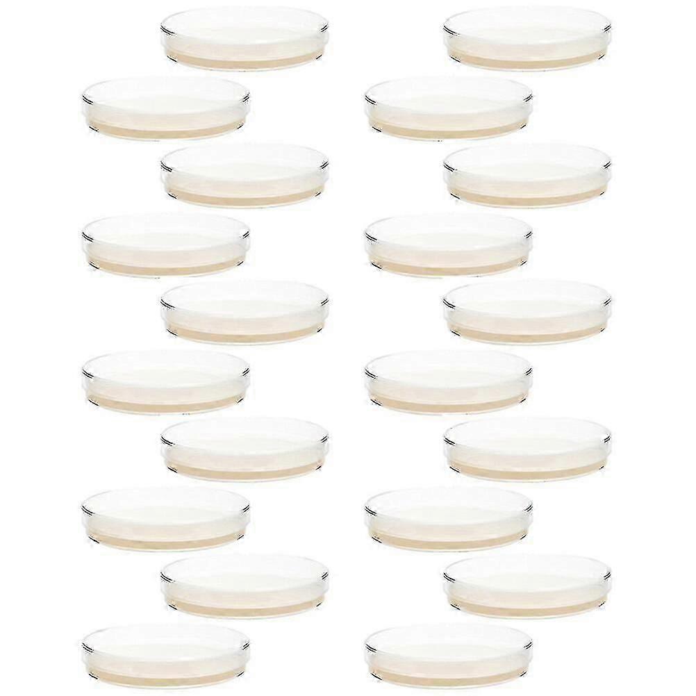 20 Petri Dishes with Prepoured Agar for Science Experiments