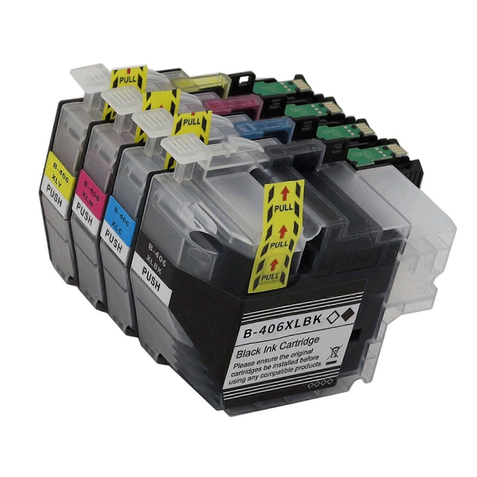 ABS Printer Cartridge Seamless Compatibility for LC406XL High Volumes Printing Tasks And Sharply Color Accuracy Multicolor