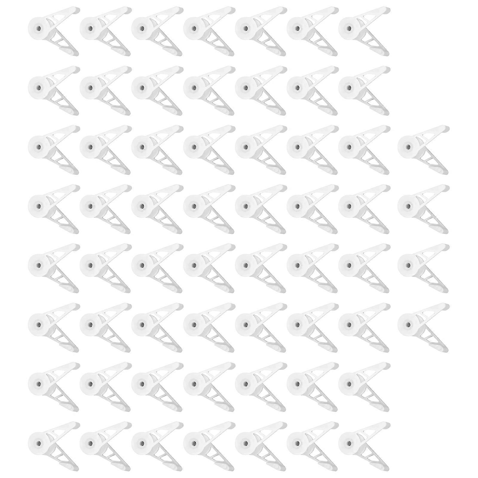 60Pcs Adjustable Plant Branches Bender Clips 360 Degree Angles Training Support Stem Bending Trainer for Shrub Tomato  White