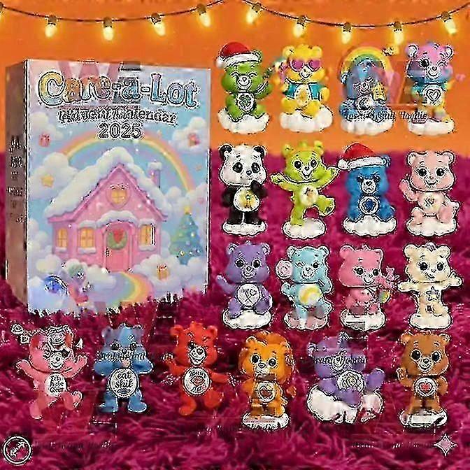 Christmas Decoration Advent Calendar with Love Bear Blind Box for Countdown 2025