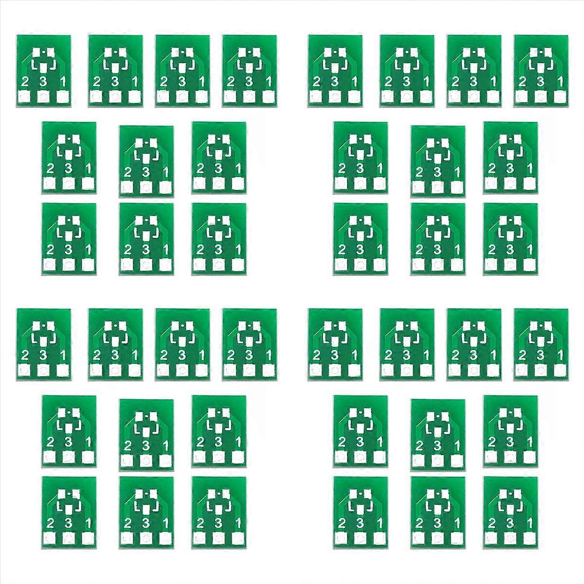 400PCS SOT23 SOT23-3 Turn SIP3 Double-Side SMD Turn to DIP Adapter Converter Plate SOT SIP IC Socket