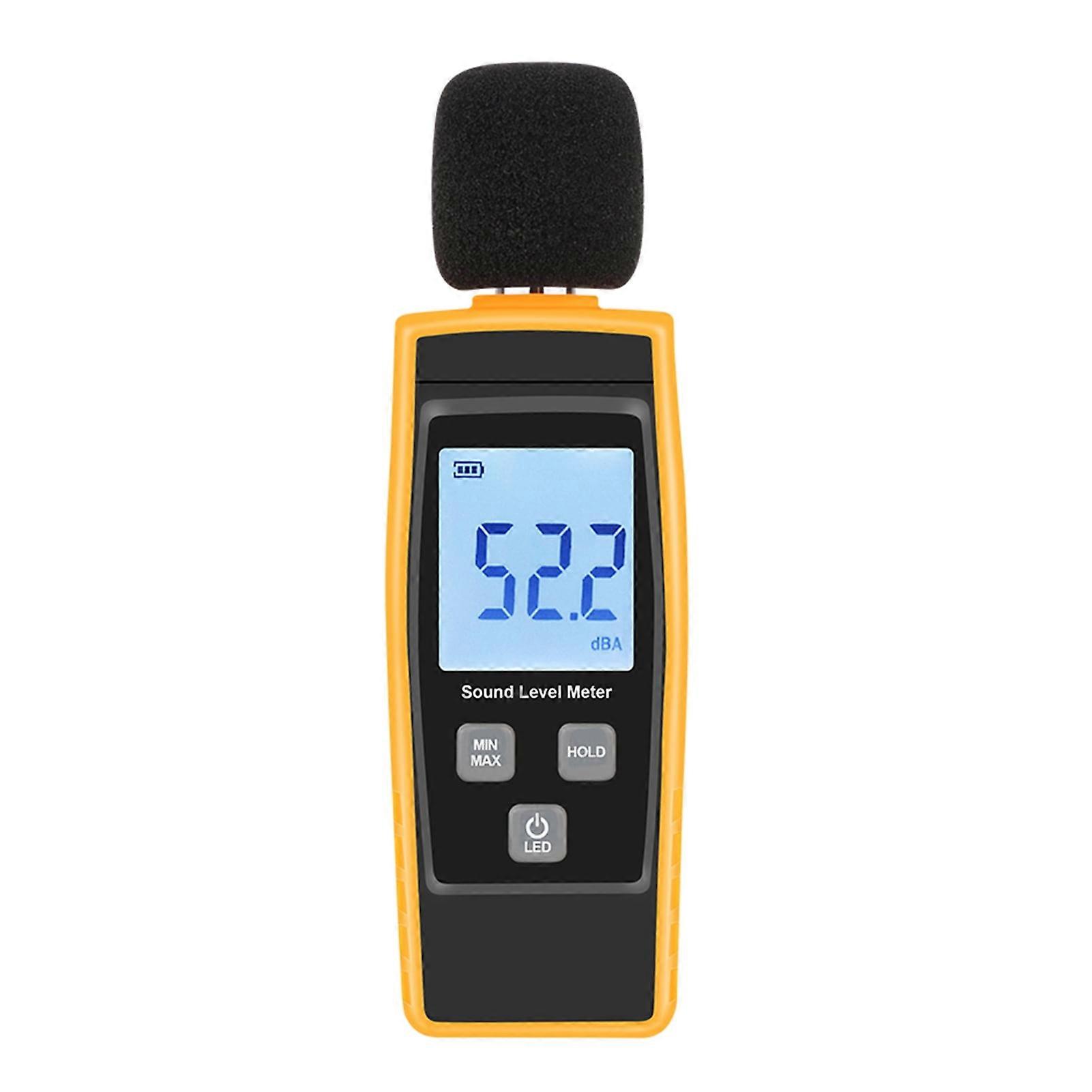 Lcd Digital Sound Level Meter Db Meters 30-130Dba Noise Measuring Tool Decibel Monitoring Tester With Max/Min/Data Hold Mode
