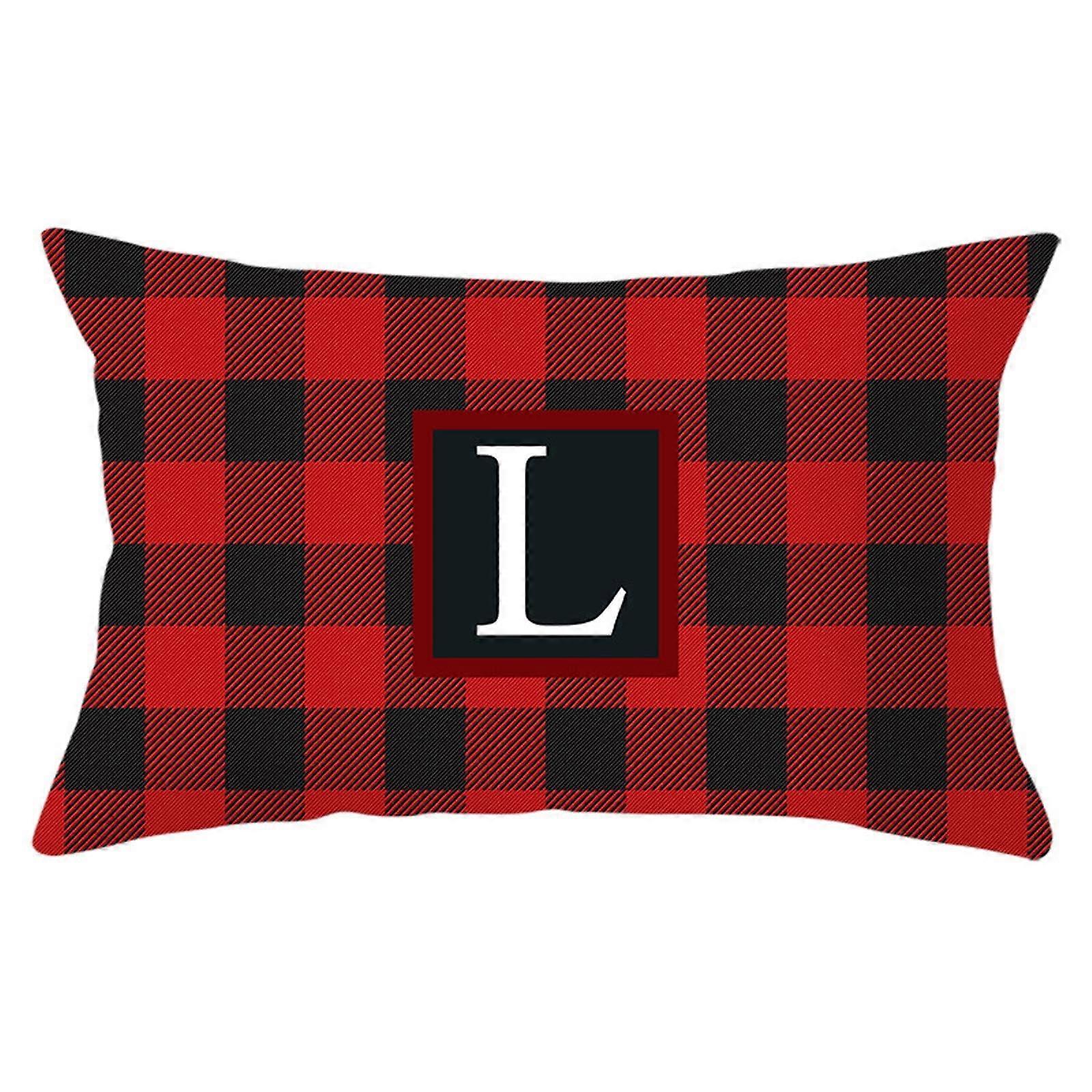 Christmas Pillowcase Faceless Doll Dwarf Gnome Goblin Lattice Christmas Tree Snowflake Flax Printed Sofa Pillowcase