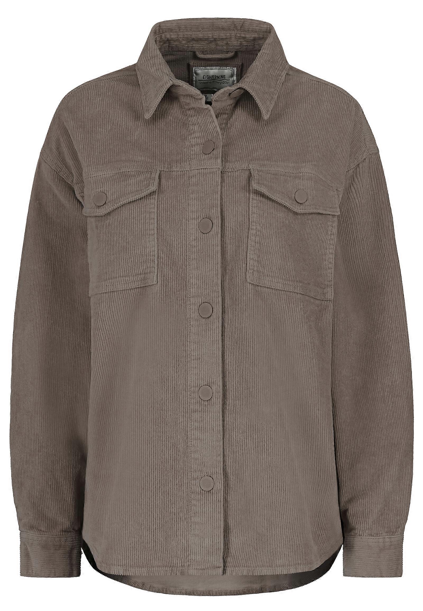 Eight 2 Nine Ladies Jacket with Chest Pockets and Button Closure for Versatile Style