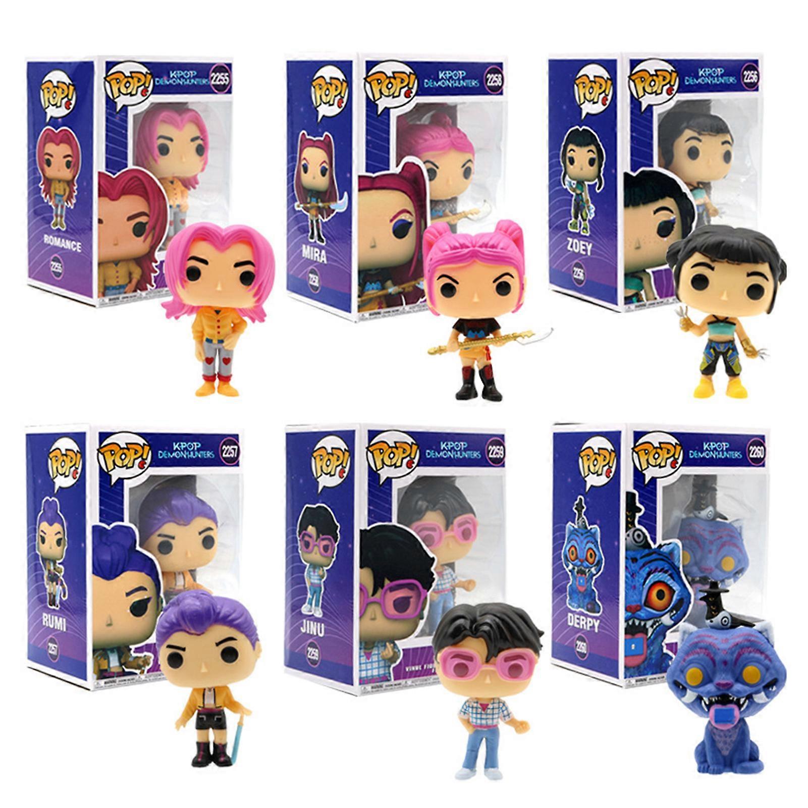 Set di action figure K-pop Korean Idol Demon Hunters - Oggetti da collezione in vinile | Idea regalo unica per i fan