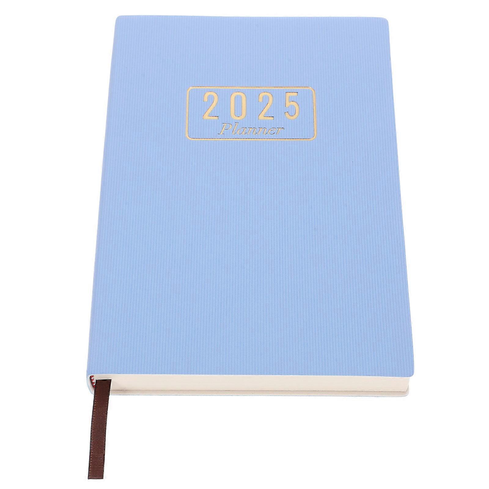 Multi-Function Planner Notebook A5 For Students Professionals Families In Blue With Simple Design 1Pack