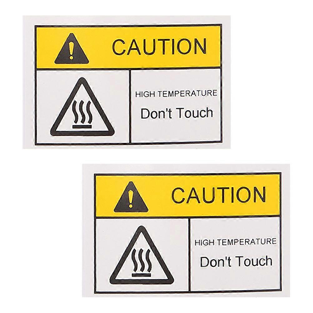 Hot Warning Label Adhesive Caution Sticker for Mechanical Equipment 10 Sheets