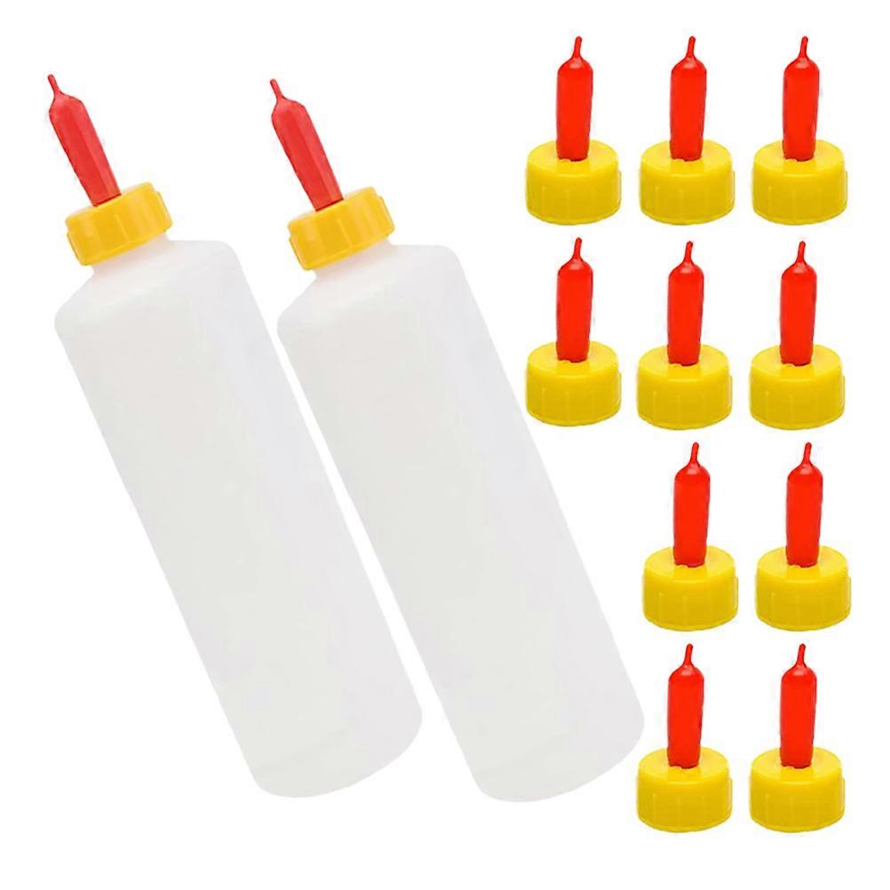 Lamb Feeding Bottle for Feeding Use 1Set Goat Nursing Bottle with Reusable Nipples