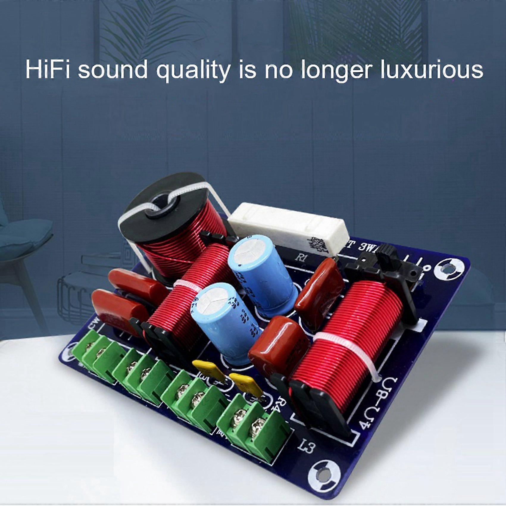 2X 3 Way Frequency Divider Hi-Fi Crossover Audiophile Home Theater High Middle Low Speakers Retrofit Crossov Crossover