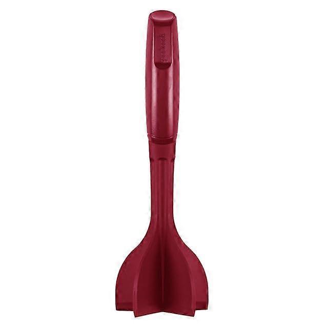 Meat Chopper for Ground Beef with Durable Scraper Blades, Ergonomic Handle, Dishwasher Safe Red