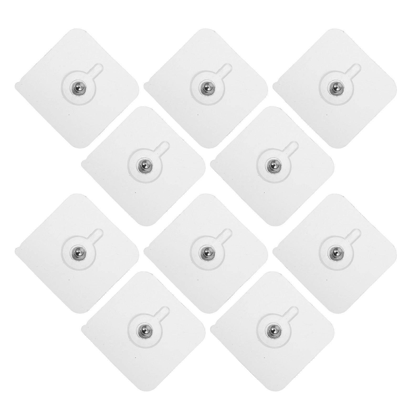 Clear Acrylic Adhesive Hooks for Heavy Duty Hanging 10Pcs Set