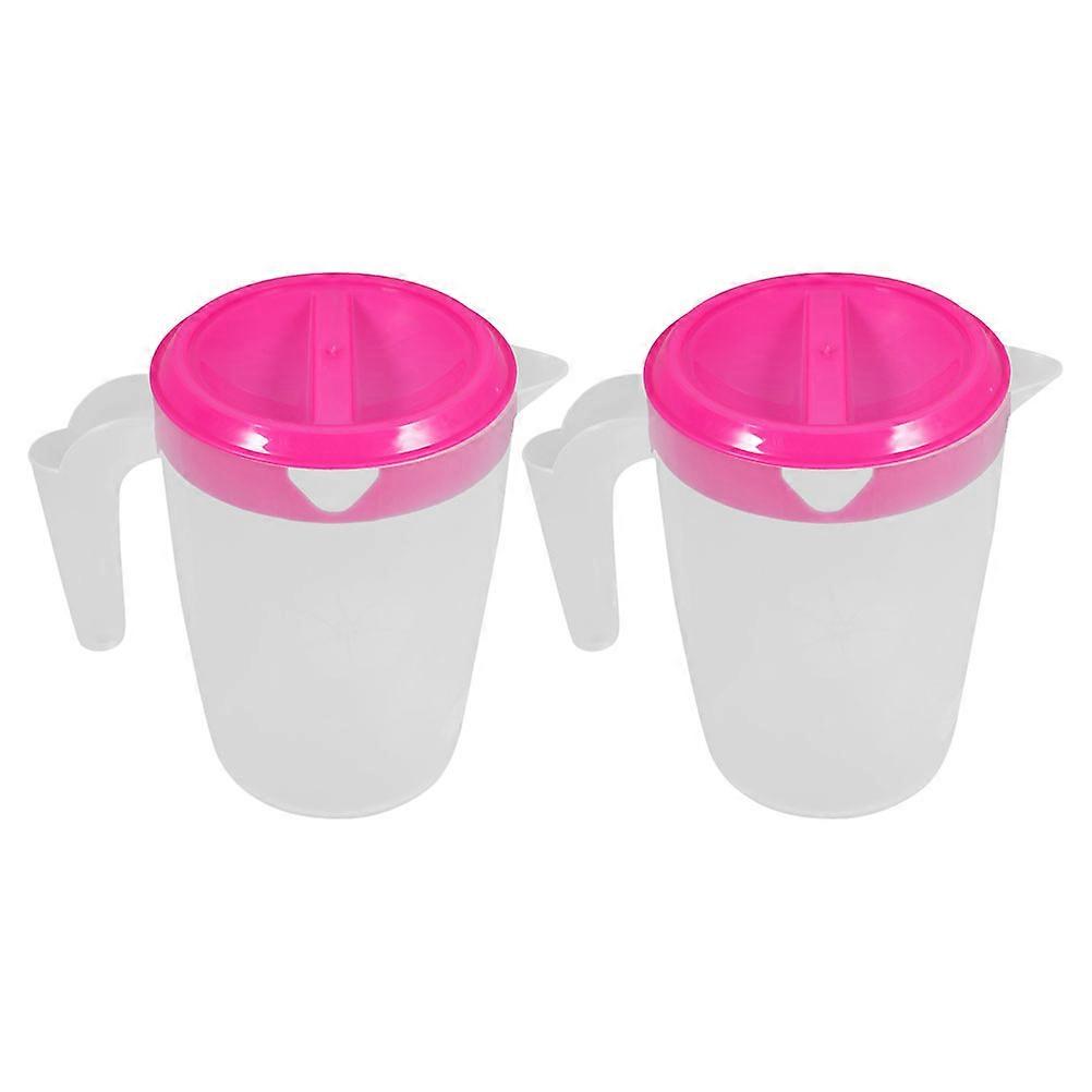 Plastic Cold Water Pitcher for Bar Use 2Pcs with Comfortable Handle