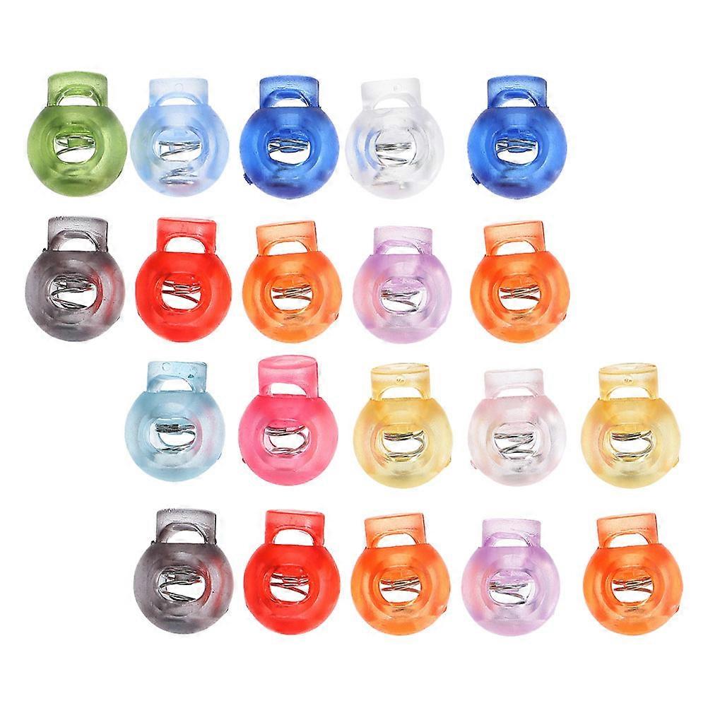Plastic Spring Cord Lock for Drawstrings with Spring Toggle 28Pcs Pack