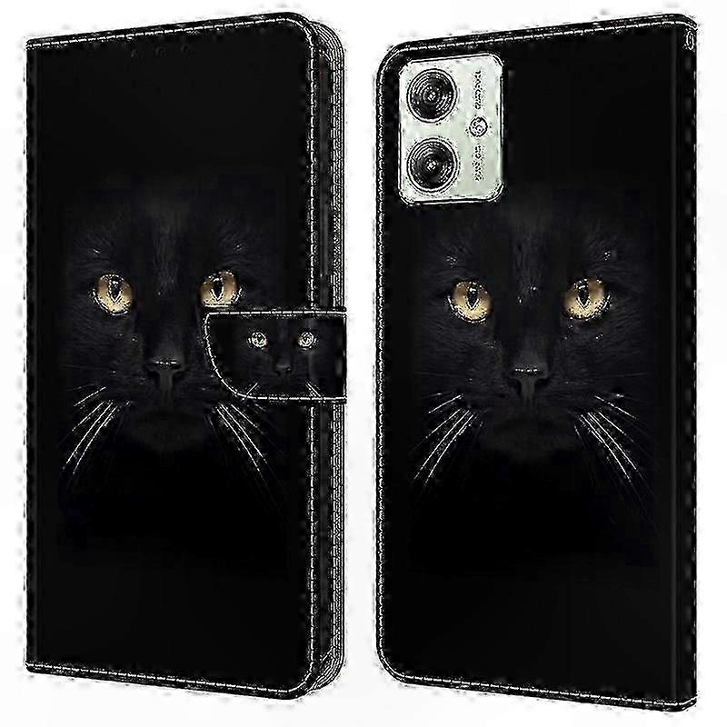 3D Pattern Leather Flip Wallet Case for Moto G54 5G