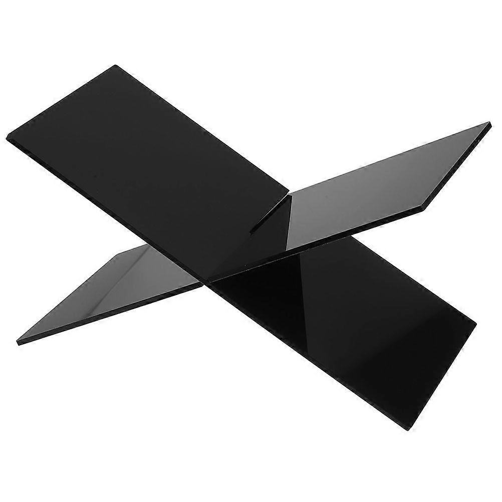 X-Shaped Acrylic Book Organizer for School Use Holder