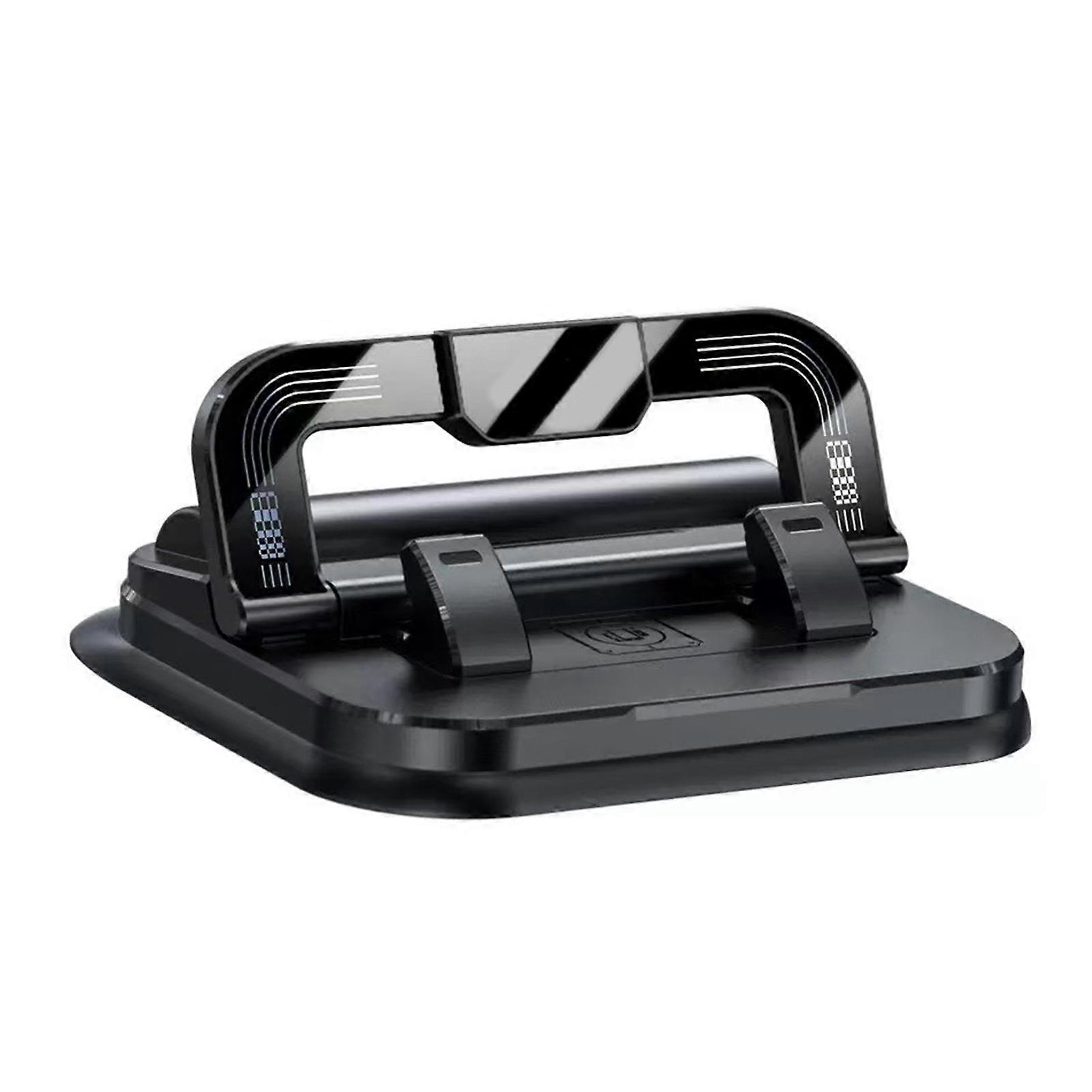 2-in-1 Car Phone Holder with Parking Number Plate – 360° Rotation Dashboard Mount