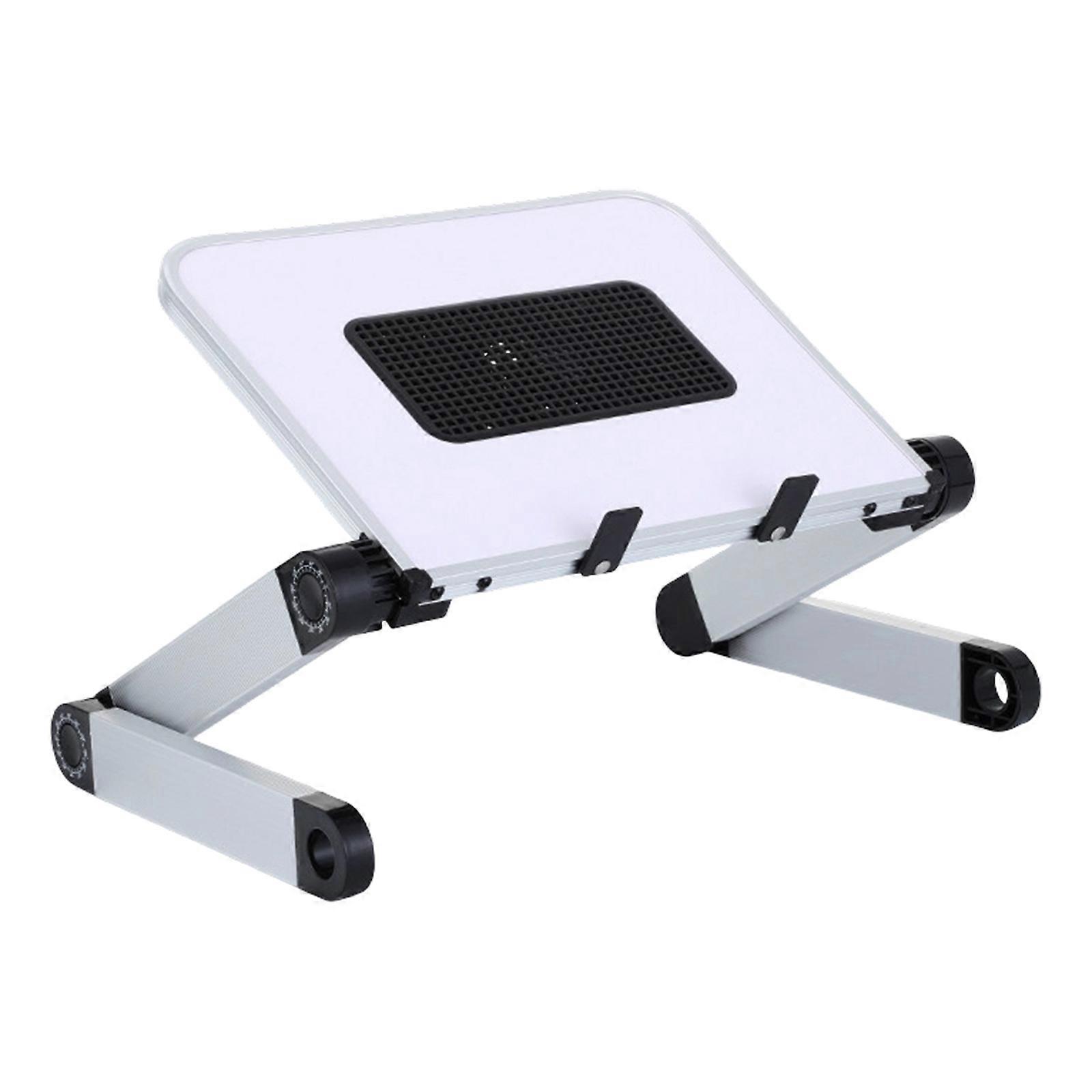 Easy Setups Foldable Laptop Stand Adjustable Angle Ergonomic Cooling Bracket for Home Office and Study  White