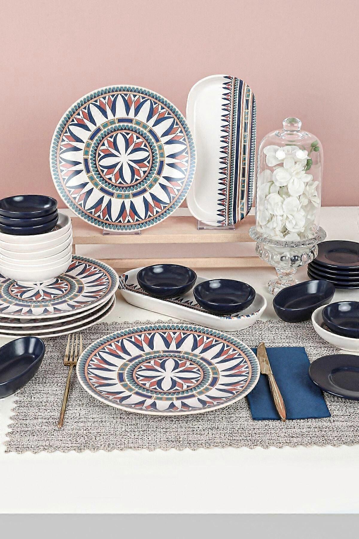 Keramika Dinnerware Set - Keraart Ruby - 28 pieces - 6 persons - Stoneware