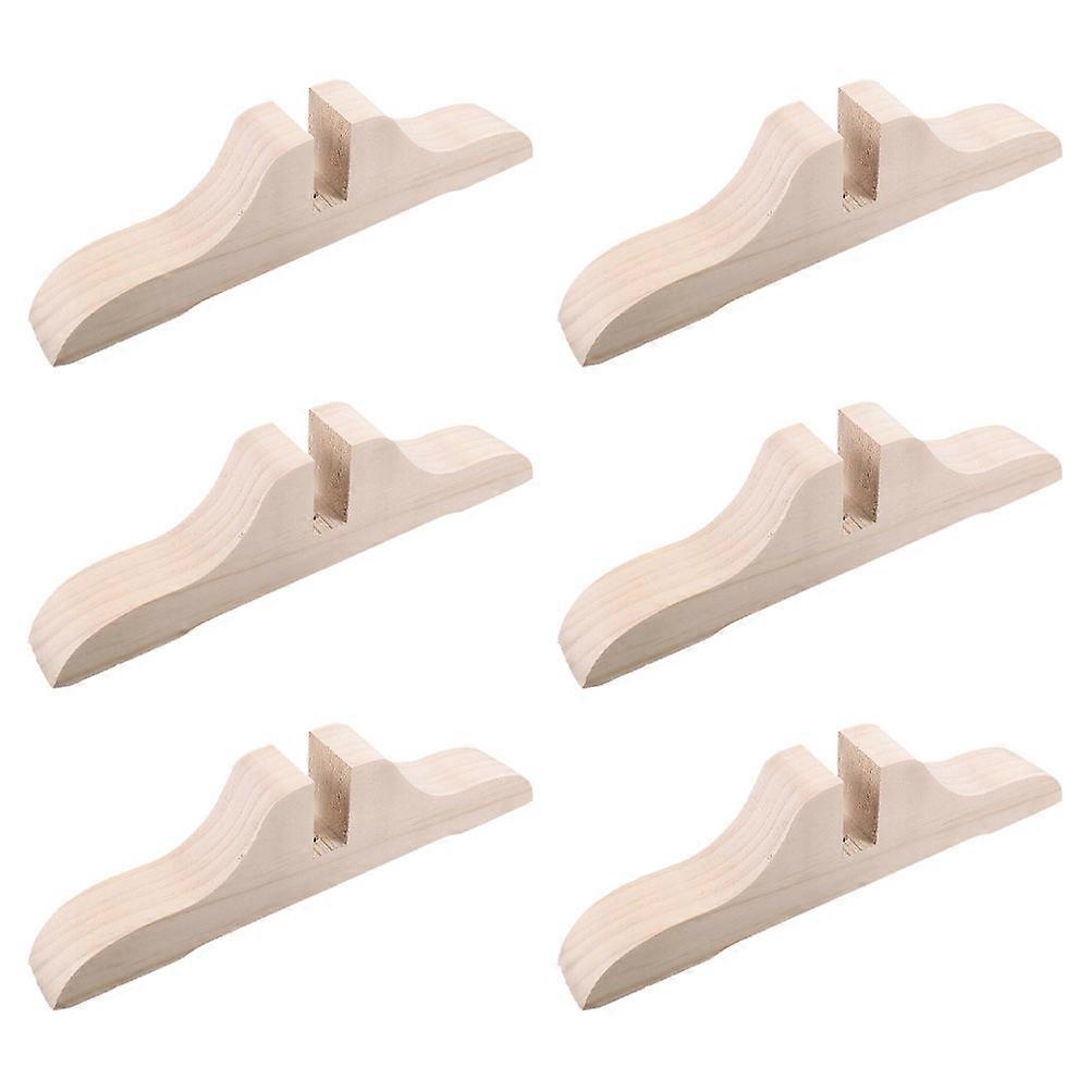 מעמד מחיצת חדר מתקפל בסיס מסך פרטיות מעץ להחזקת 6 יחידות