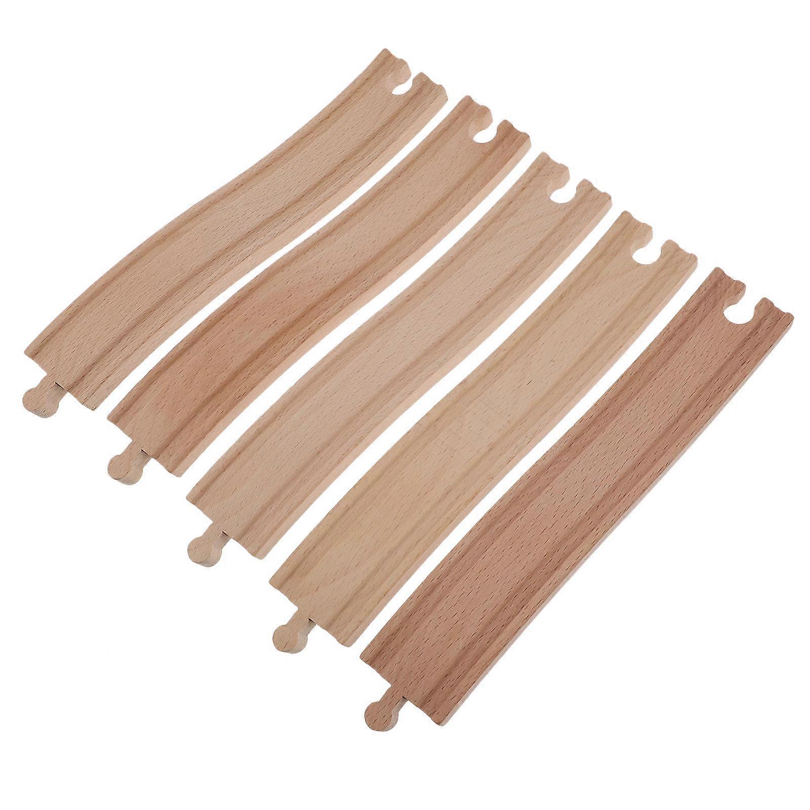 Wooden Train Track Expansion Set for Kids 1Set Assorted Color Railway Toy