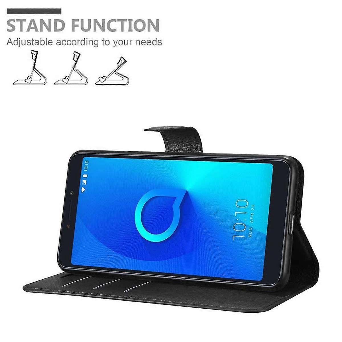 Alcatel 3C Case - Protective Case with Card Slots and Stand Function