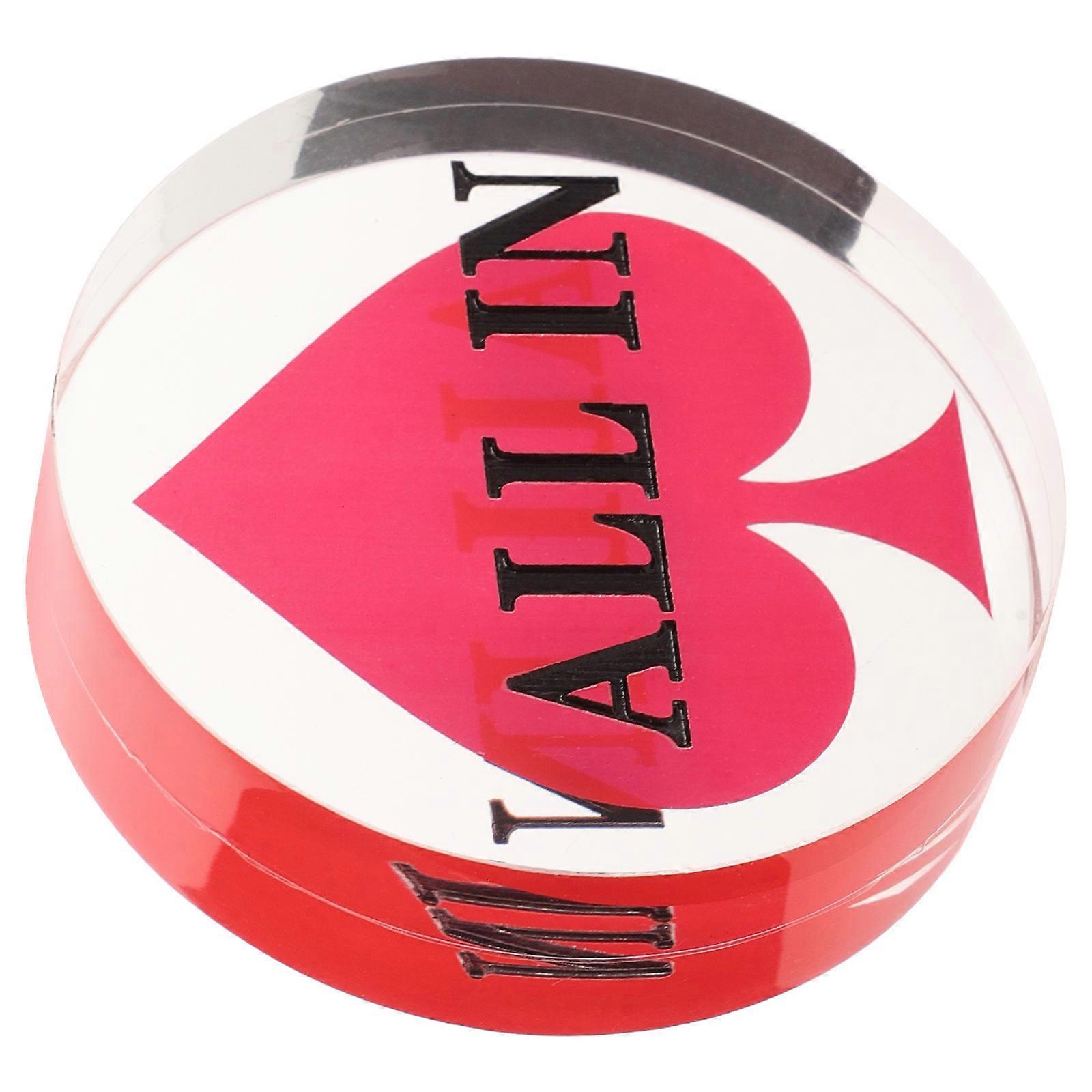 Poker Dealer Button Acrylic Game Accessory for Counting Chips 1Piece