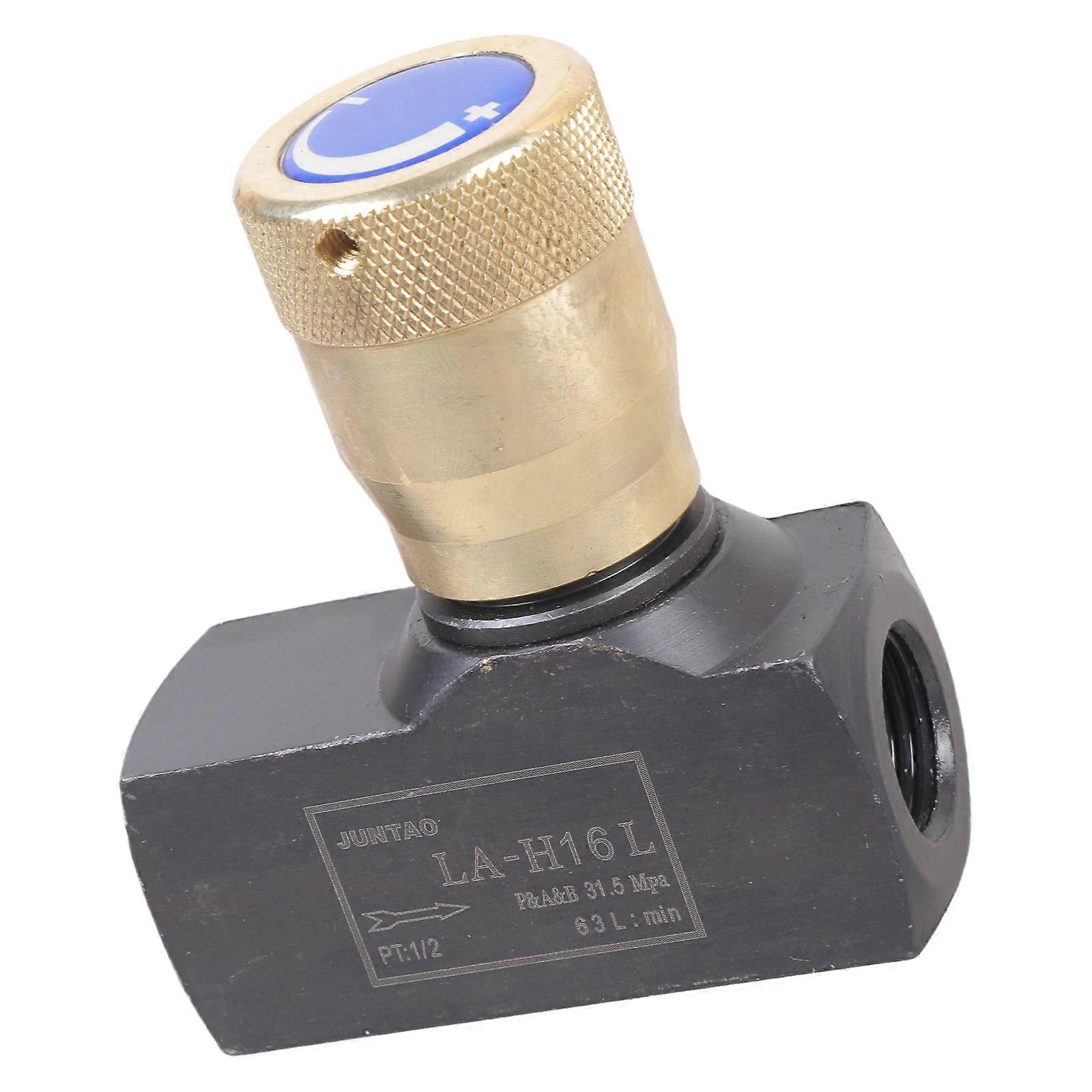 Adjustable Hydraulic Needle Valves Precise Adjustment Throttle Check Valves With Adjustable Knob Easy to Install Multicolor