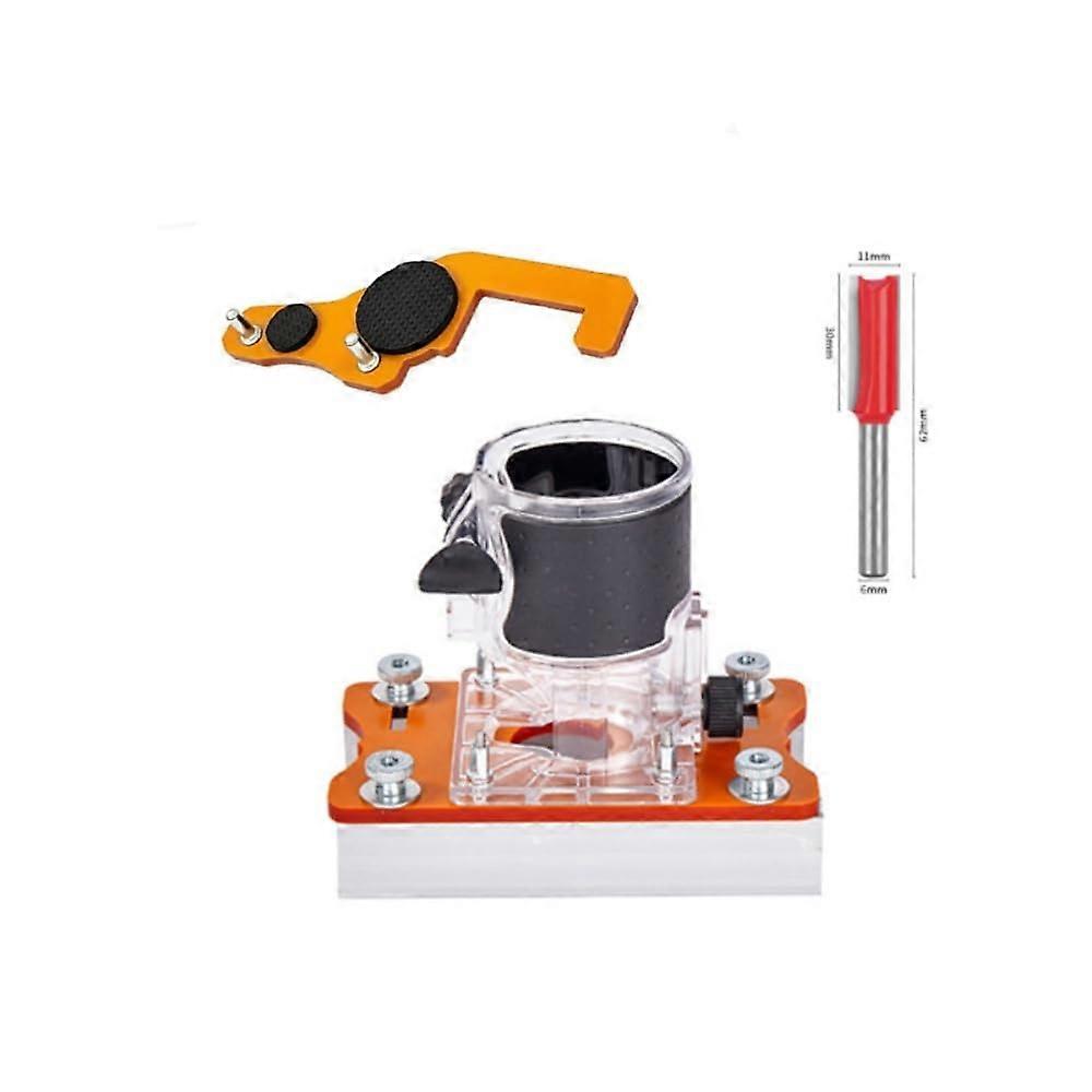 2 in 1 Precision Router Jig and Universal Aluminum Router Base 65mm for Woodworking Projects