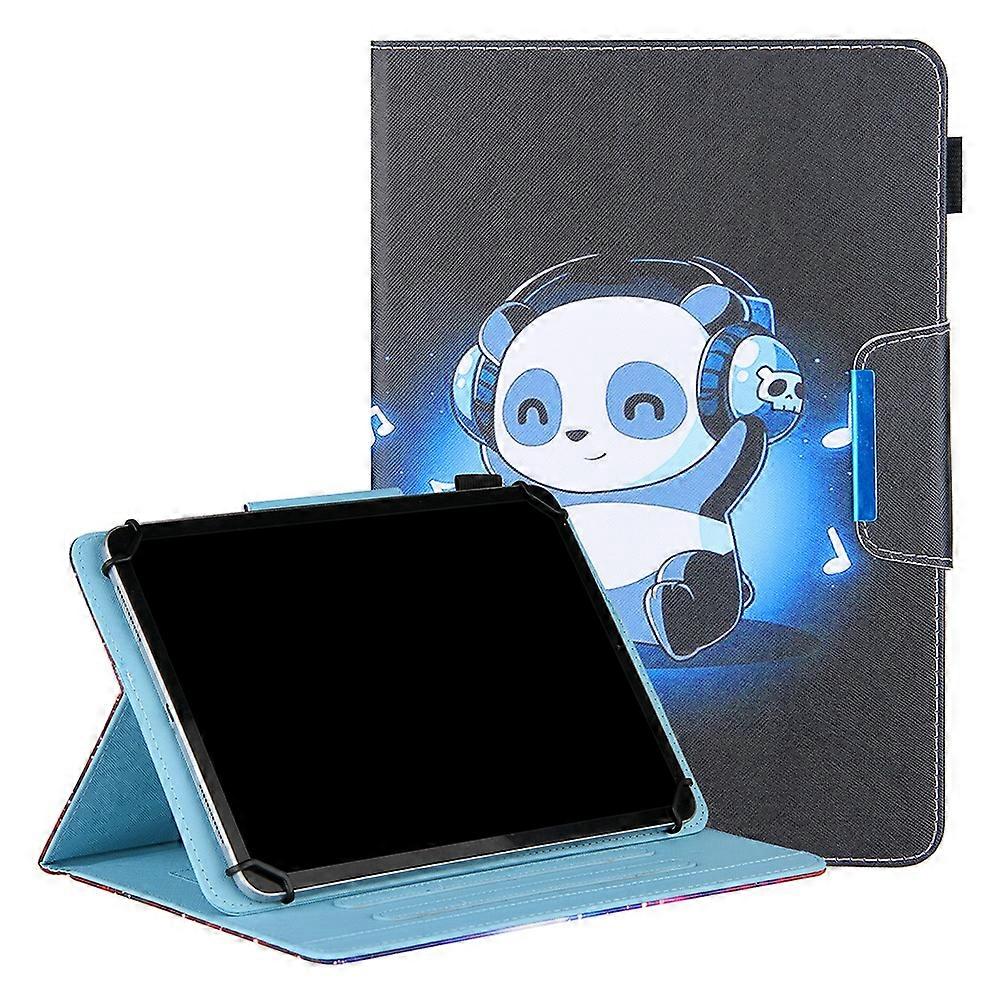 Pattern Printing Universal Cross Texture Leather Tablet Case for 10-inch Tablets