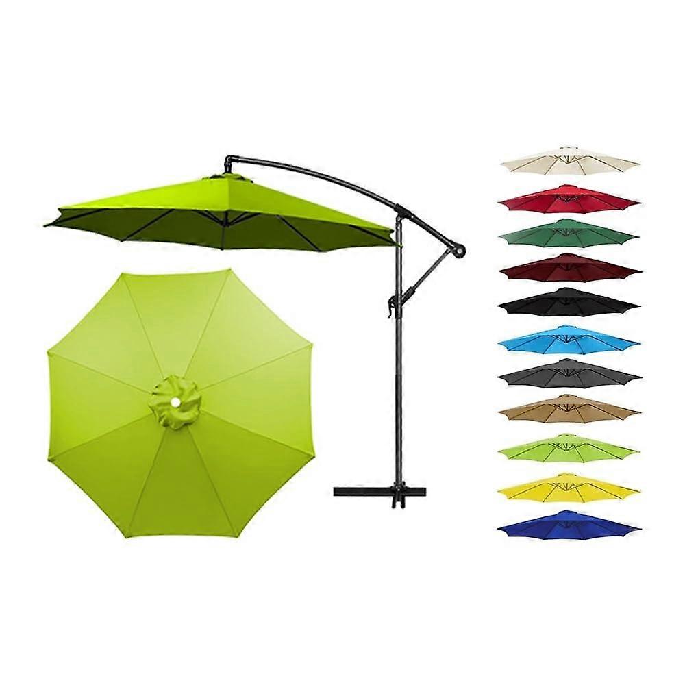 Patio Umbrella Canopy Replacement Waterproof UV Protection Ventilated  for 8ft 9ft 10ft Ref: 1856