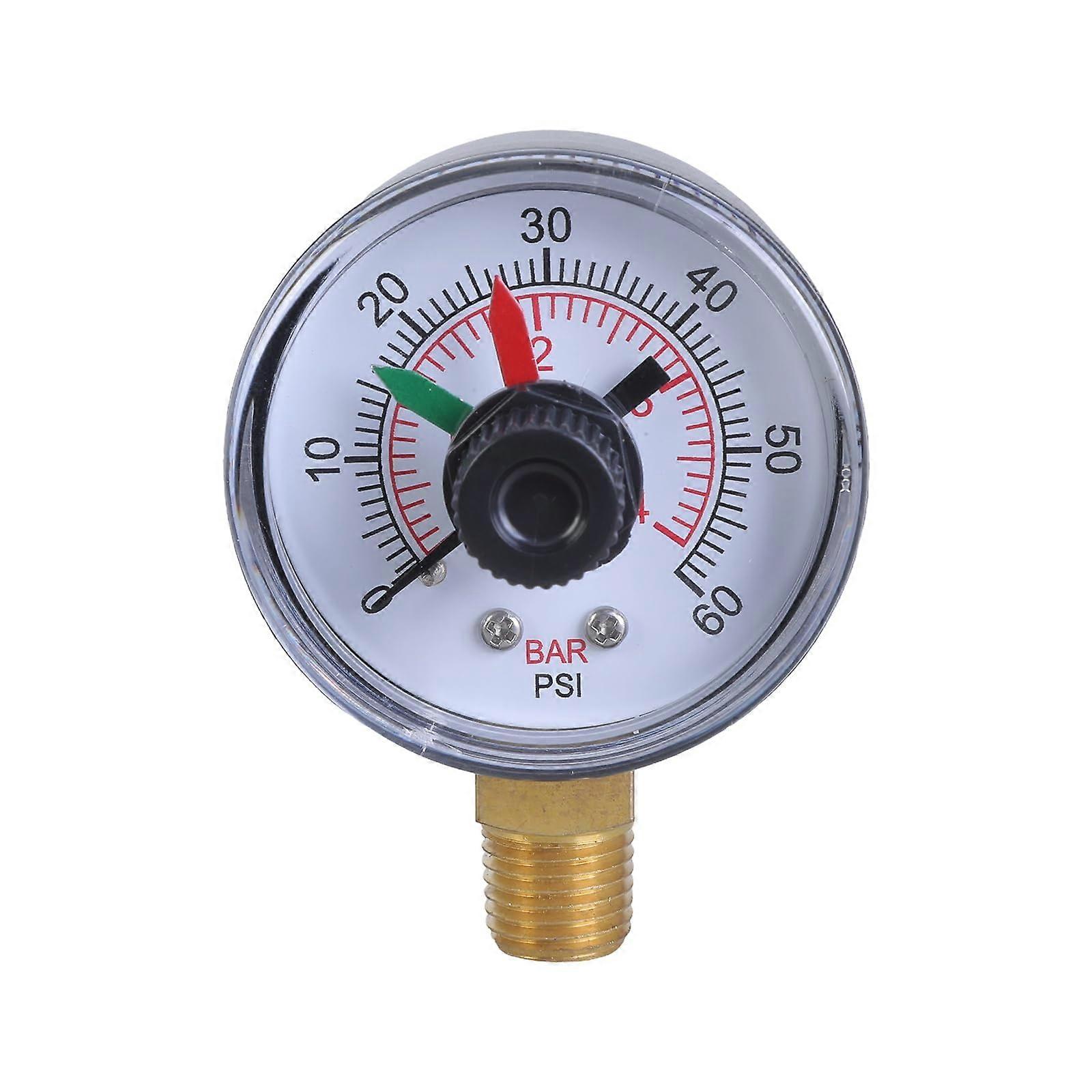 Pool Pressure Gauge for Multiport Valve, Accurate Reading, Corrosion Resistant, Easy Install