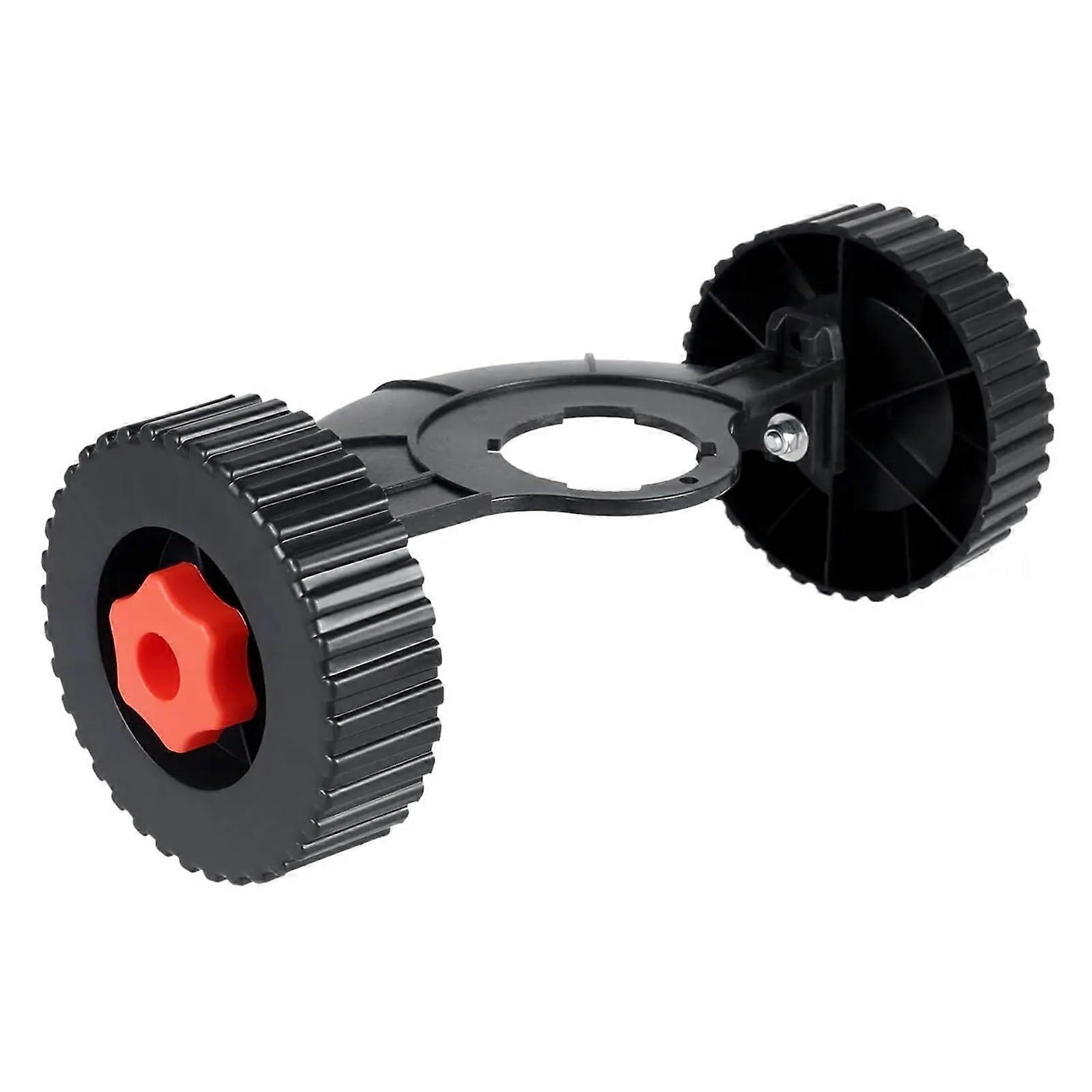Lawn Mower Support Wheel with Adjustable Mowing Support, Quick Change Grass Trimmer Attachment