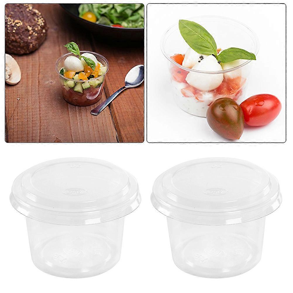 Portion Containers Cup with 100Pcs for Daily Use White Color