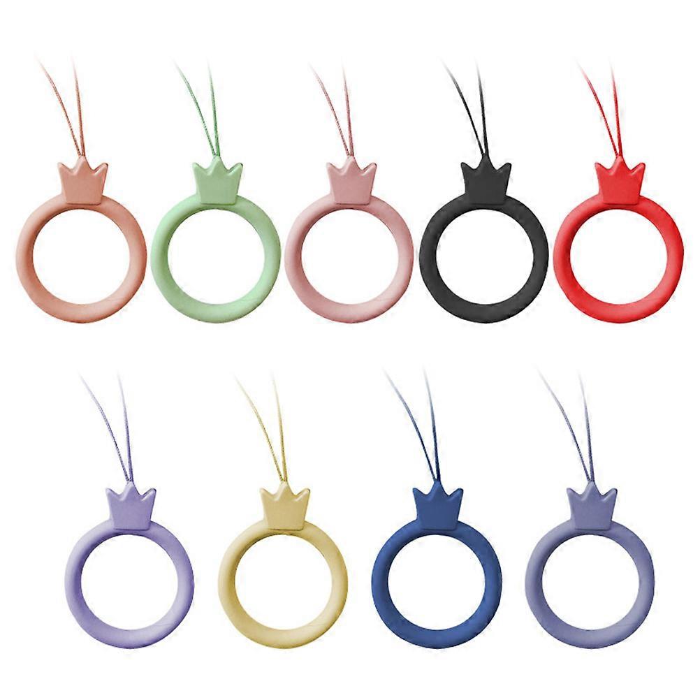 Mobile Phone Straps Silicone Phone Strap for Hanging Use 9Pcs Pack