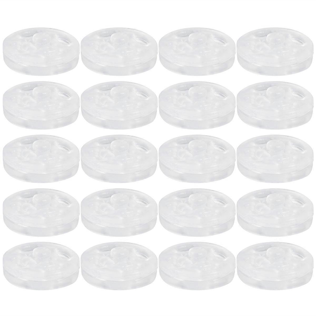 Translucent Buttons Transparent Circular Sewing Fasteners for Daily Use Craft Projects 1000Pcs