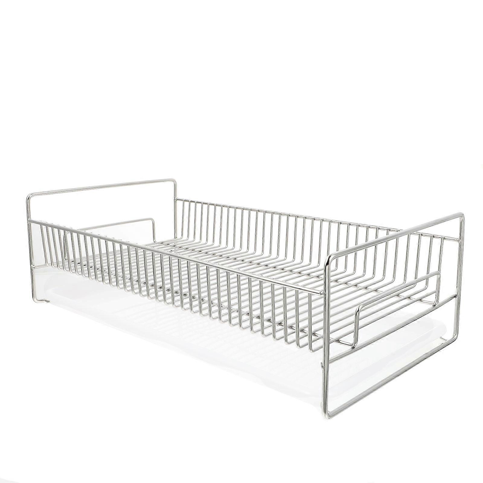 Kitchen Storage Stand Drain Rack Silver 42X25X13CM Water Drainage Structure 1Set