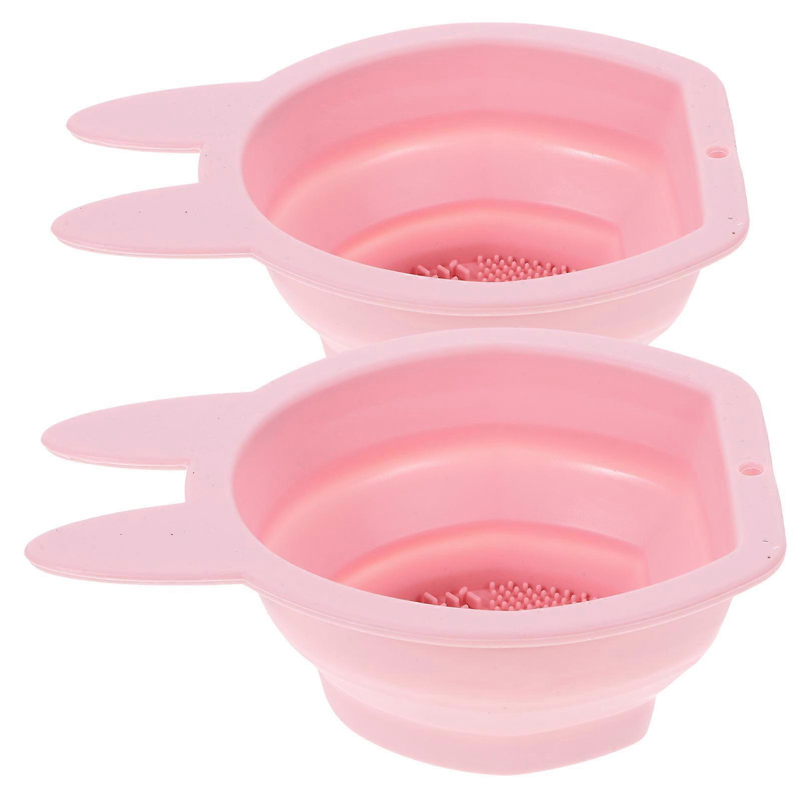 Silicone Folding Makeup Brush Cleaners for Makeup Brush Use 2Pcs