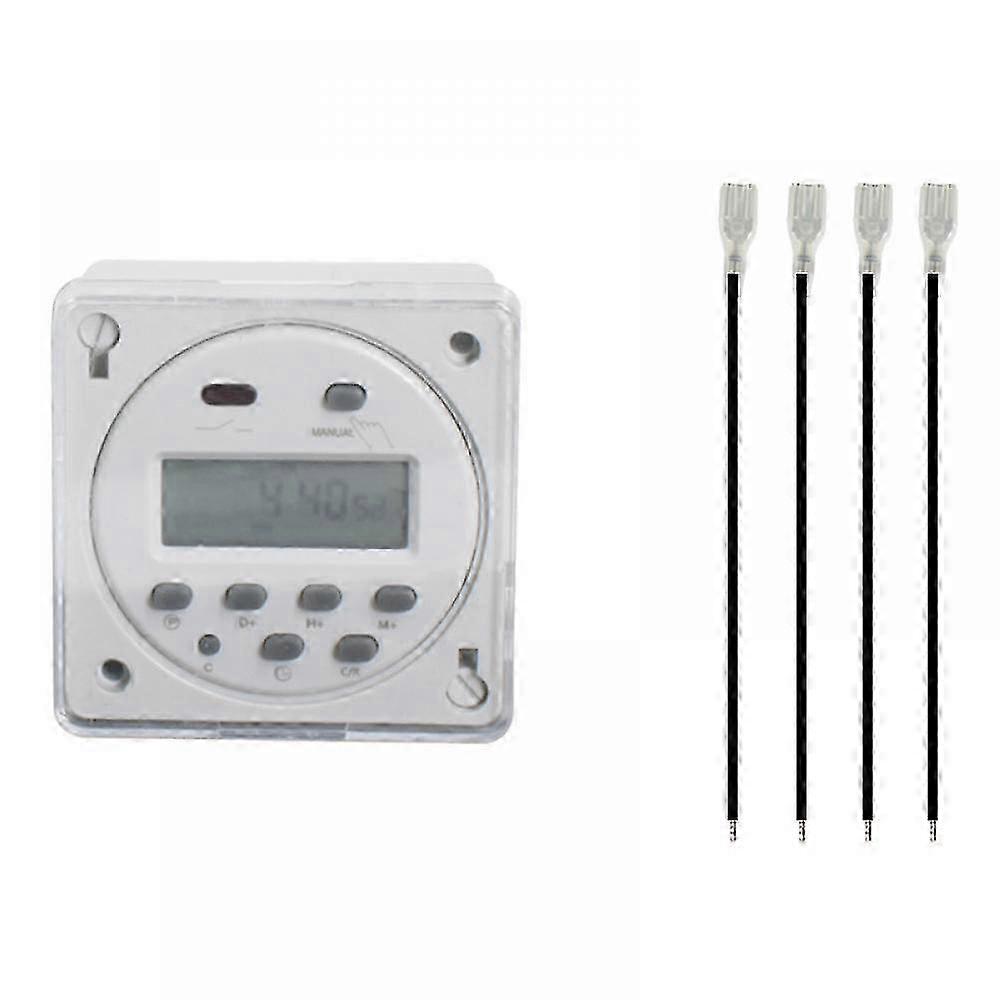 12v 16a Socket Digital Programmer 16 Programs Programmable Clock Timer Electrical Outlet 25-26