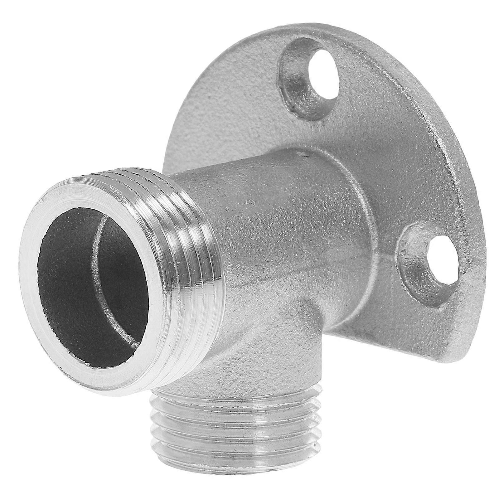 Silver Wall Mount Shower Hose Connector for Faucet Installation Kit